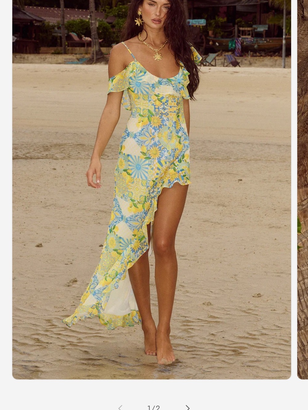 Vacanza Maxi Dress in Anacapri Lemon
